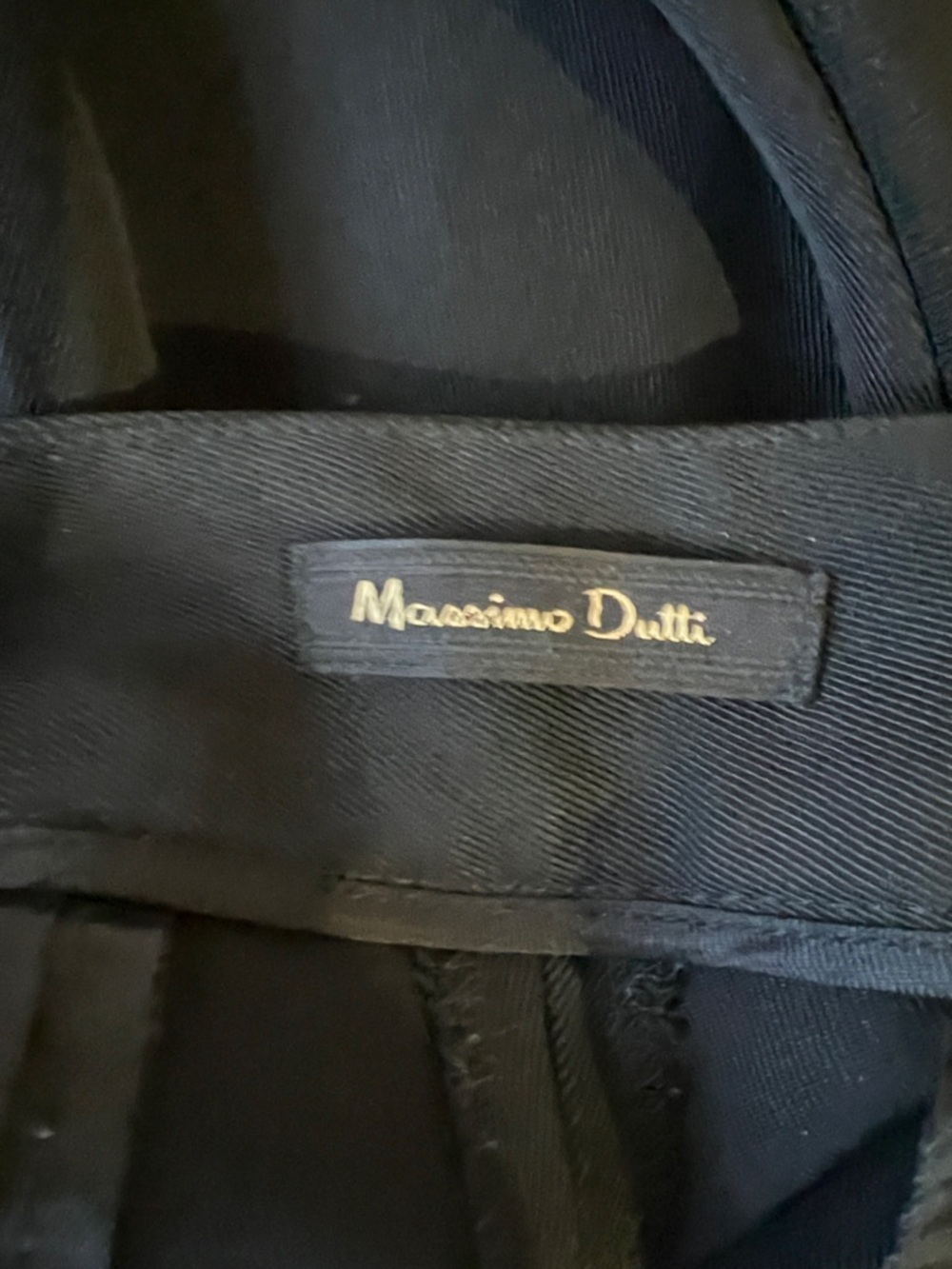 Massimo Dutti Black Wide-Leg Trousers - Picture 3 of 5